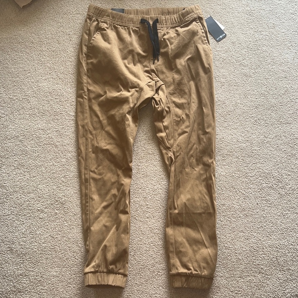 NWT Stretch Tech Wt02 Khaki Jogger Pants